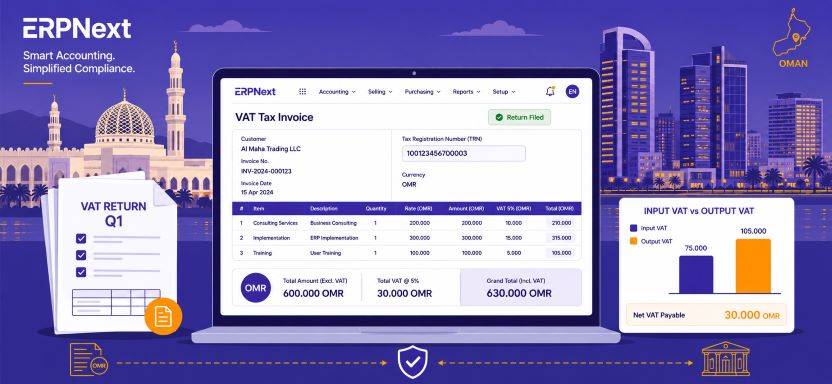 How ERPNext Helps Omani SMEs Master VAT and Tax Compliance